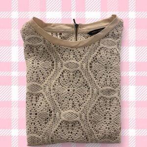 Banana Republic Beige Lace Top